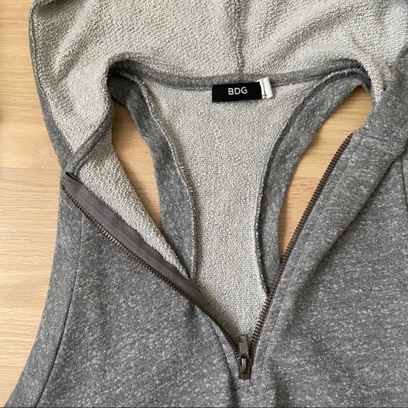 BDG | Terry Fleece Hooded Jumpsuit | Small - Picture 3 of 11